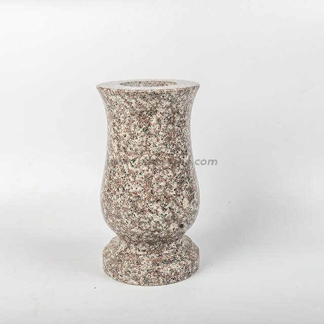 Brown Granite Cemetery Vase Buy Grave Vase, Memorial Vase, Gravestone Flower Holder Product on